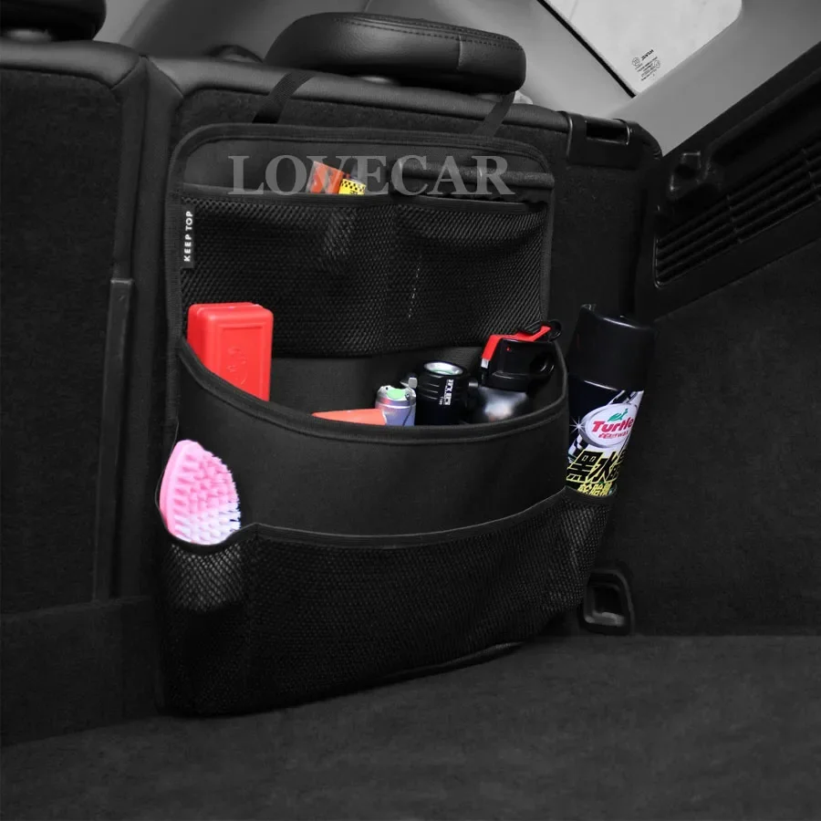 

For BYD ATTO 3 YUAN Plus Car Trunk Hanging Storage Bag Back Seat Large Capacity Oxford Multi-pocket
