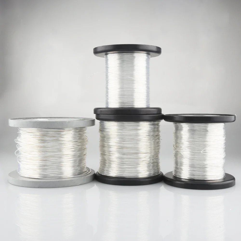 Kabel sygnałowy Hi-End 4N z czystego srebra do samodzielnego montażu wzmacniacza Hi-Fi, odtwarzacza CD/DVD, głośników, połączenia międzyelementowe, 18AWG/20AWG/24AWG/28AWG OD z PTFE