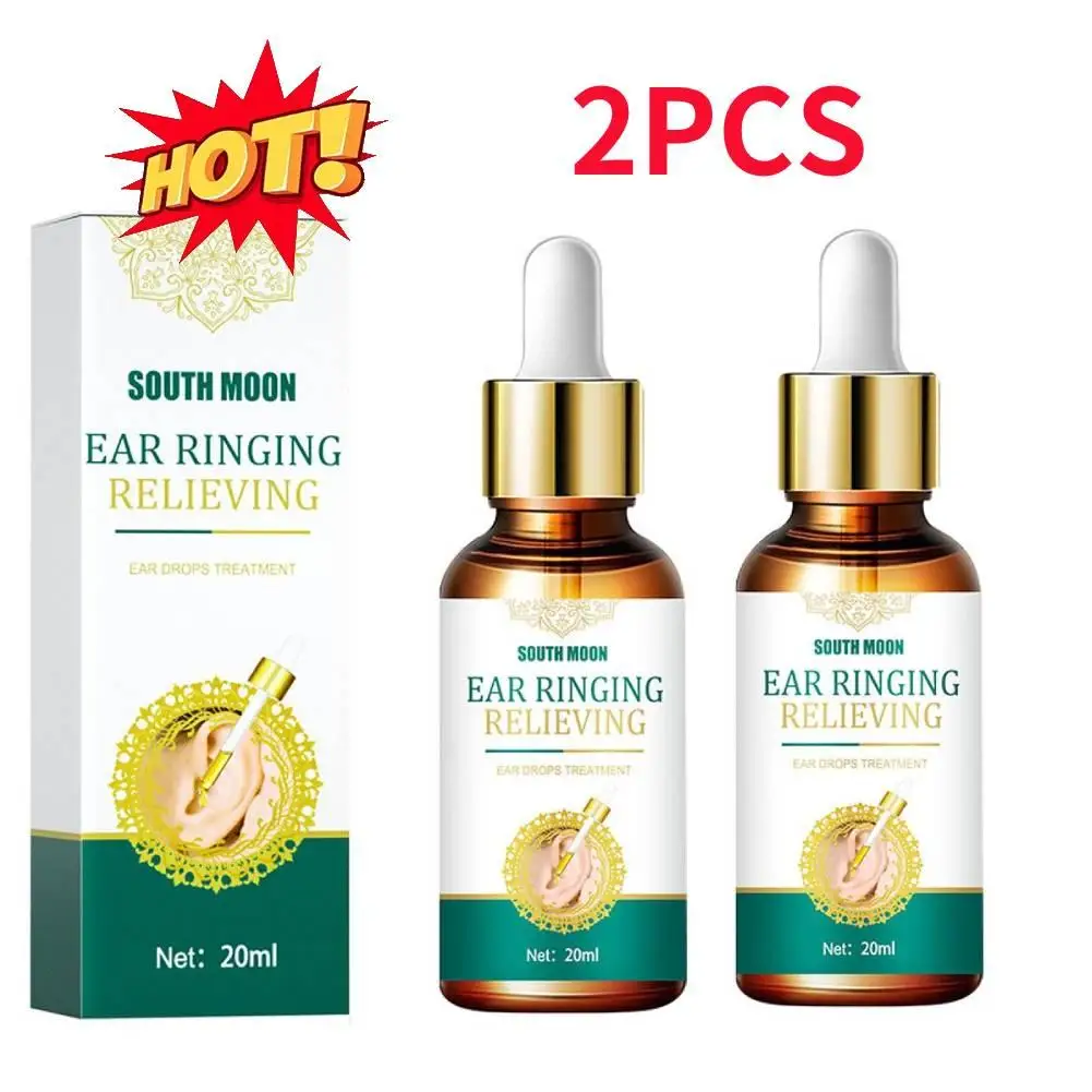 

2PCS Tinnitus Ear Drops Ear Ringing Gentle Relieving Health Discharge Care Tinnitus Fluid Ear Ear Deafness Swelling Otitis Care