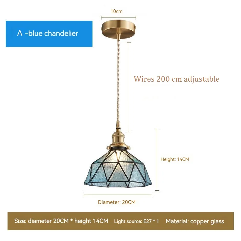 Home Decor Vintage Glass Pendant Lights For Kitchen Island Interior Antiques Hanging Ceiling Lamps Nordic Suspensions Luminaire