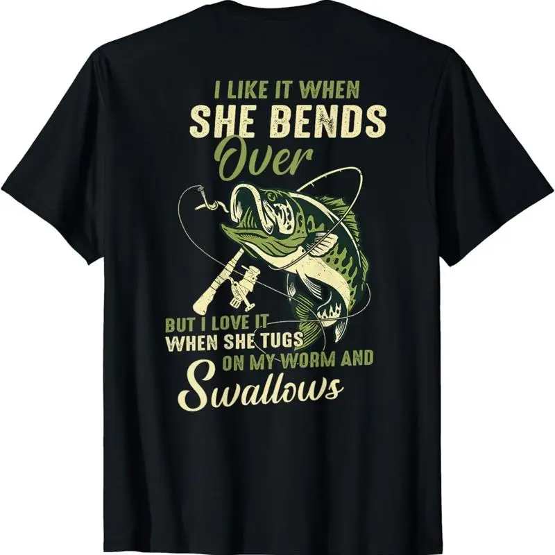 Me gusta cuando ella se dobla pero amor en la espalda camiseta
