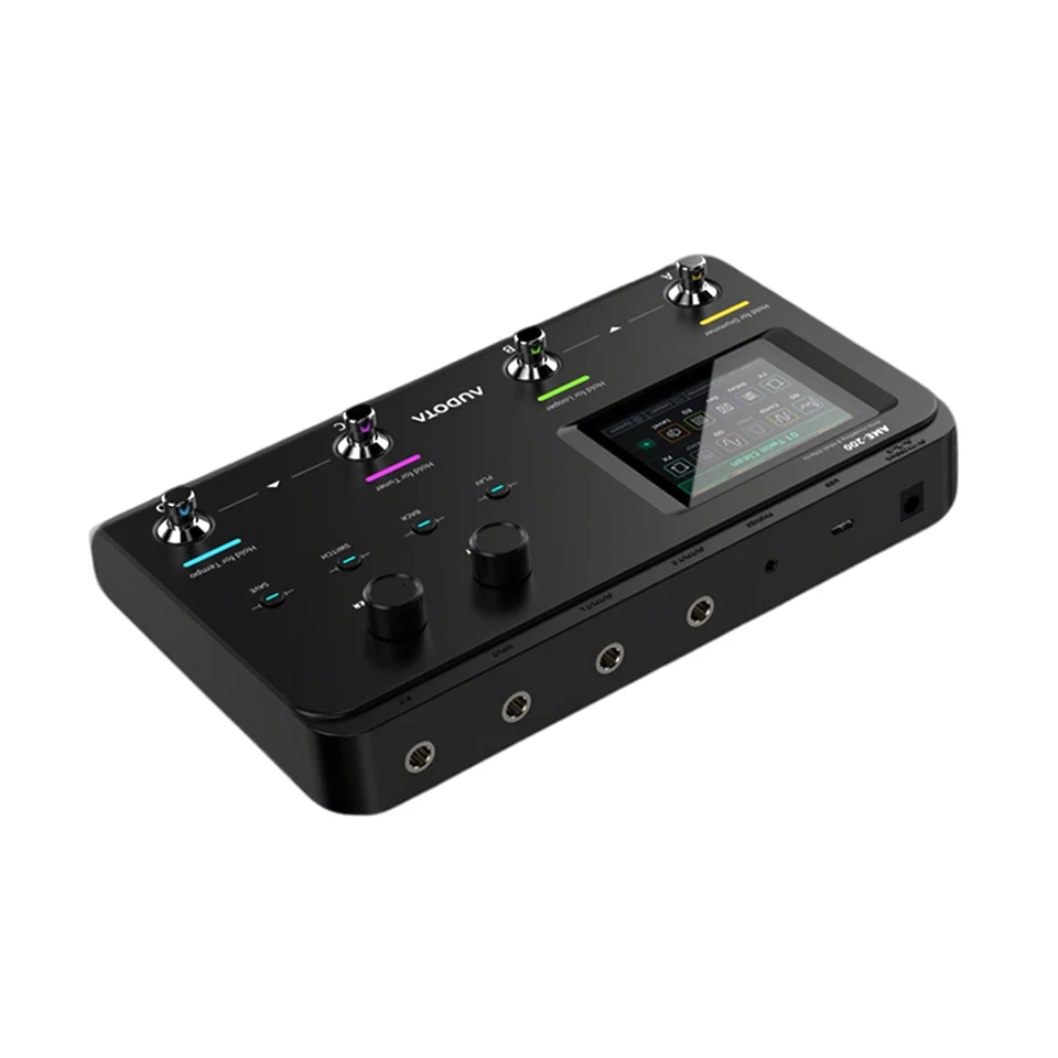 Audota Ame-200 Guitar Processor with Built-In Tuner, 50 Drums