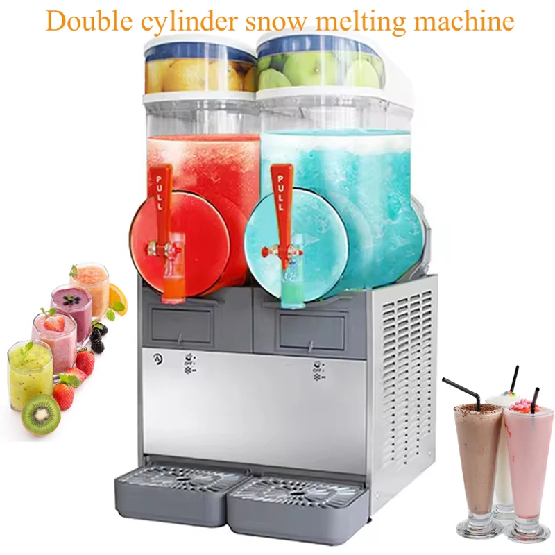 12L*2 Slush Machine Commercial Snow Melting Machine One Two Three Cylinder Fully Automatic Sludge Machine