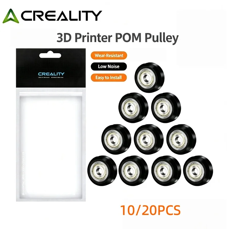 Creality Official 10PCS 3D Printer POM Pulley Wheel 625ZZ Linear Bearing Wheel for Ender 3 Ender5/CR 10 Series Replacement Parts