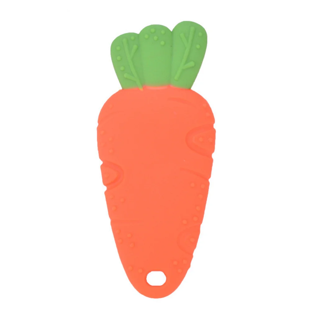 3 قطعة الطفل سيليكون التسنين الخضار تصميم مضغ العض تدليك الأسنان الرضع استرضاء الفجل التنمية المبكرة آمنة دائم