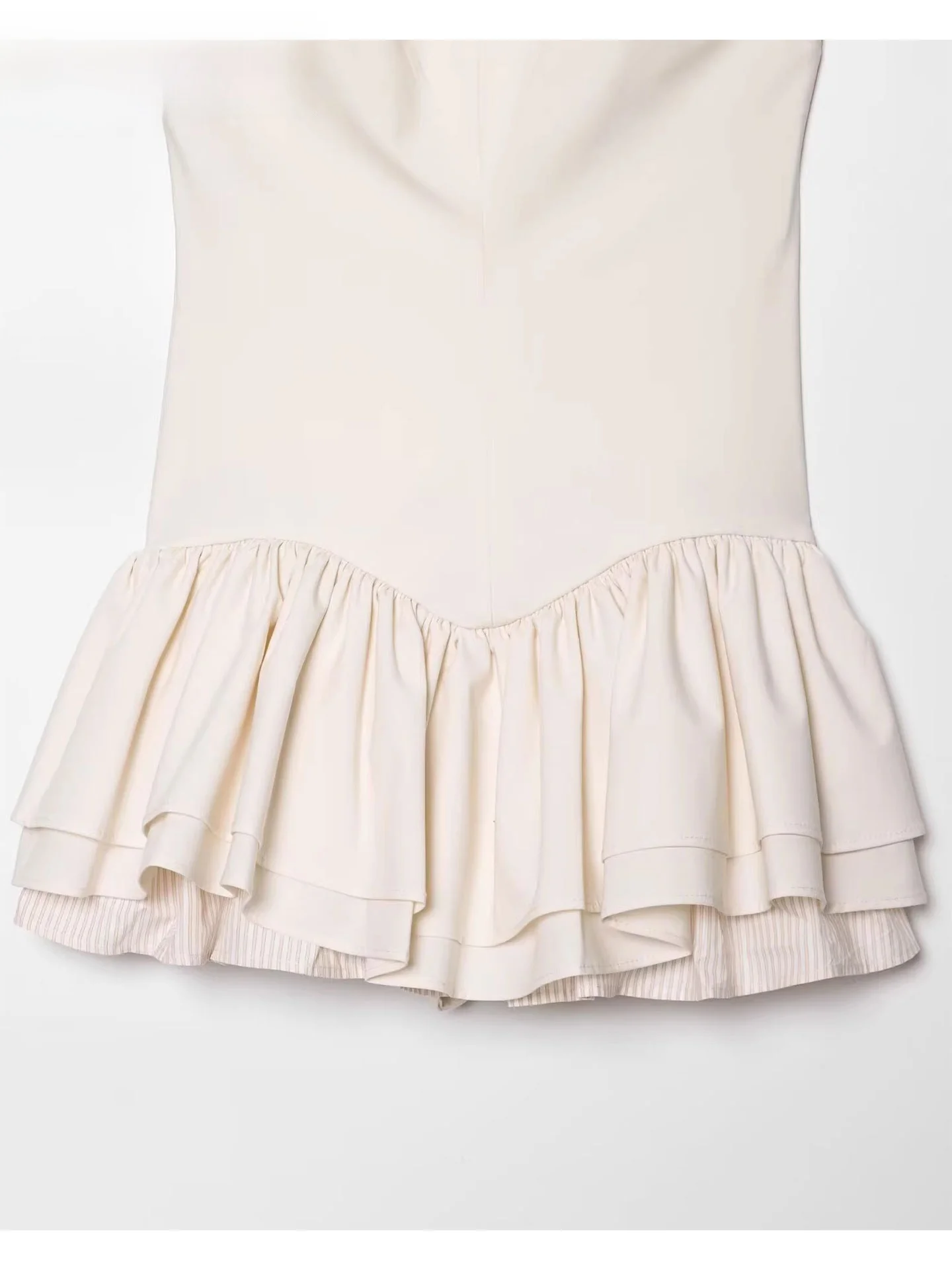 ZAPRHA 2025 Vestido Estilo acão Decorativo em Camadas t Doce para o Verão Sem Mangas Outro Material 50%