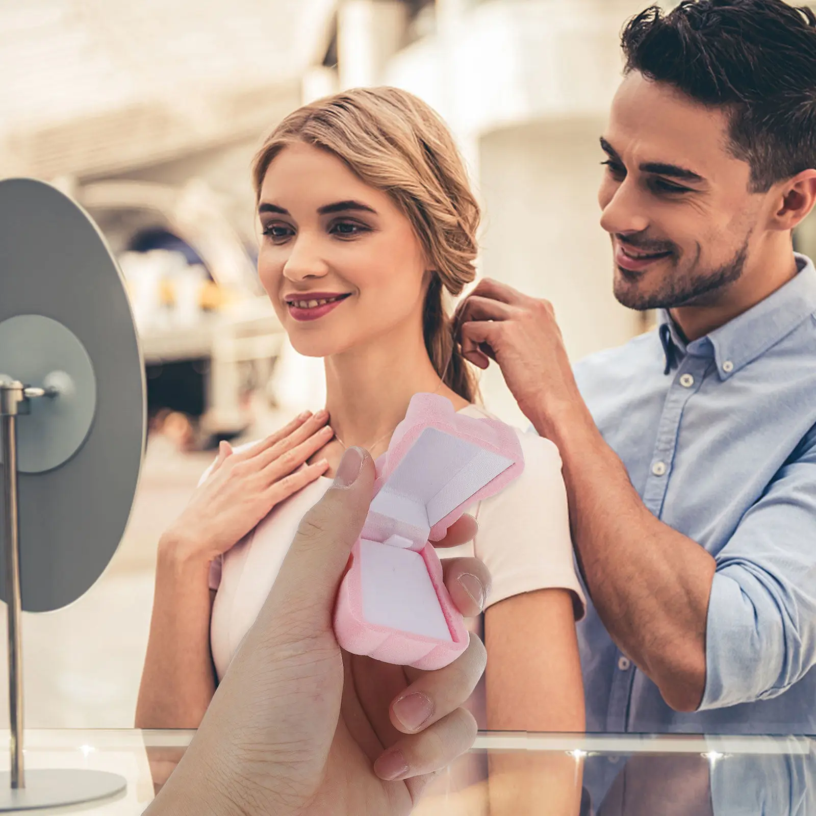 

Коробочка для кольца в форме медведя, 1 шт., креативный футляр для хранения украшений, романтический подарок на свадьбу, помолвку, День святого Валентина, для сюрприза