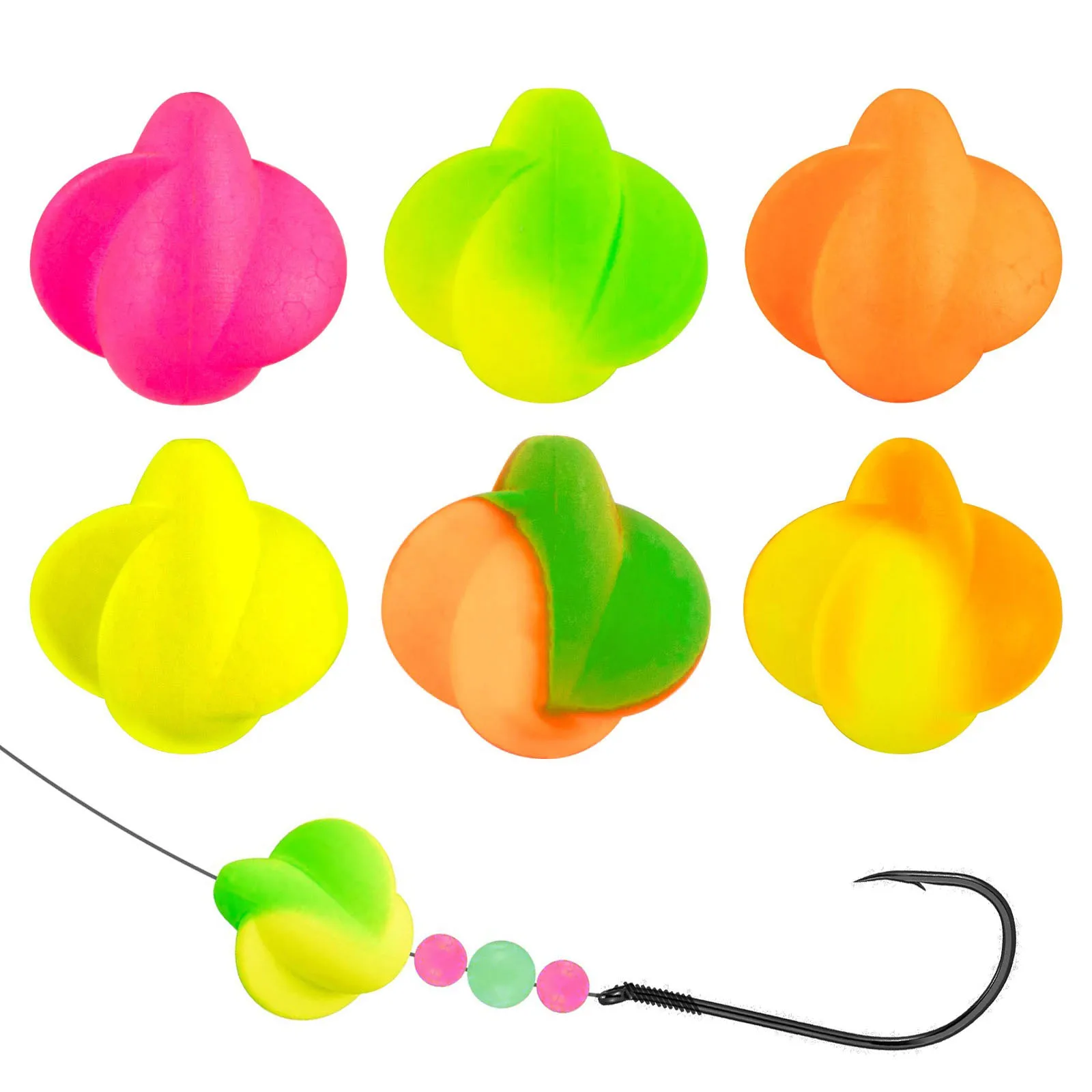 

10pcs Foam Float Fishing Bobber Buoys Walleye Pompano Floats Fishing Strike Indicator for Walleye Rig Pompano Rigs Surf Fishing