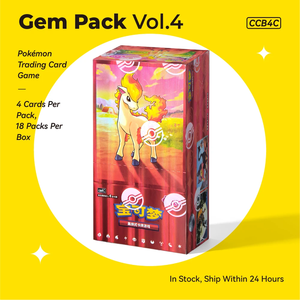 Pokemon PTCG Scarlet & Violet Gem Pack Booster Box Vol.4 Vol.3 Vol.2 Vol. - Children's Gift 100% Original New in Stock