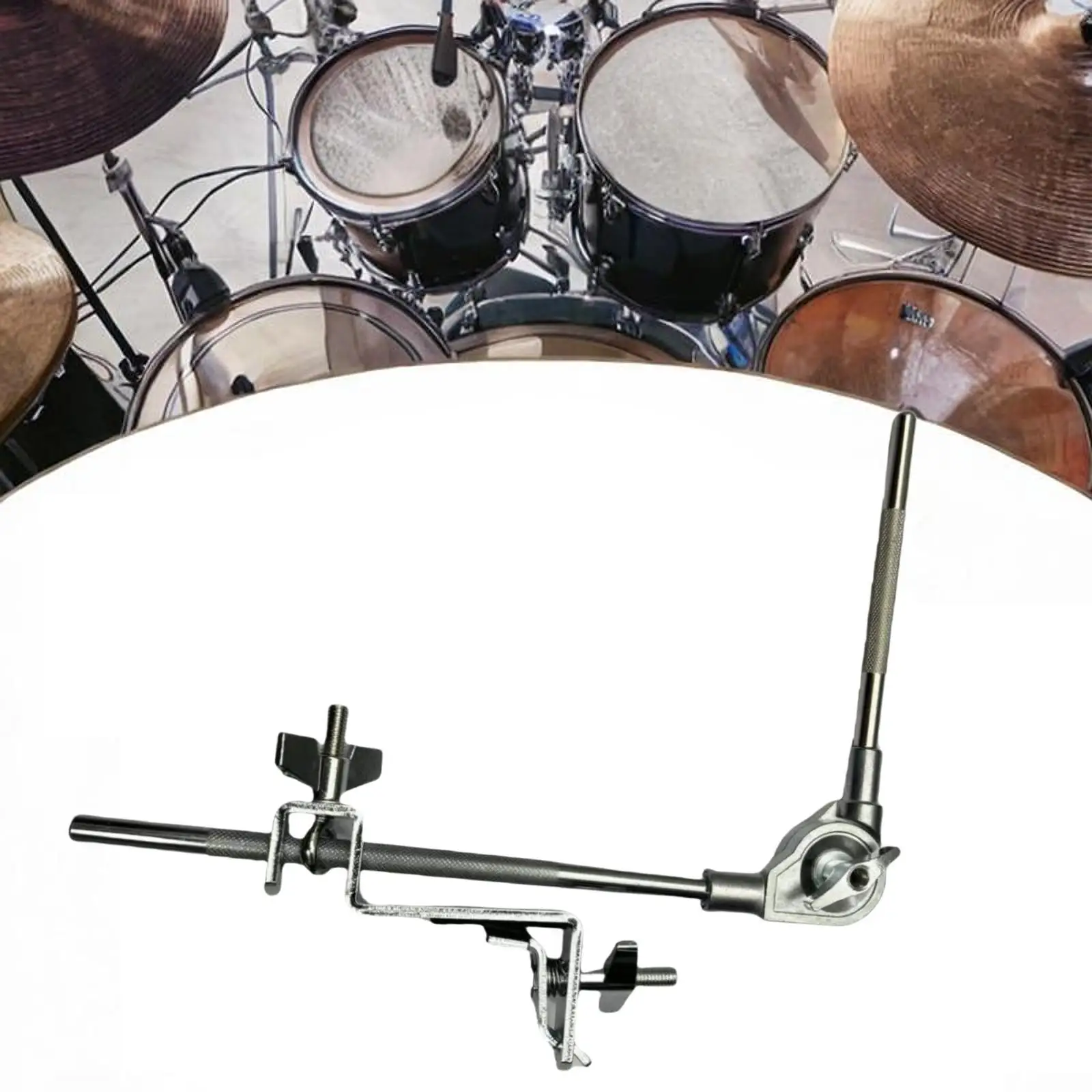 

Cowbell Holder Drum Set Extension Mount Cowbell Clamp Rod for Cowbells Drum