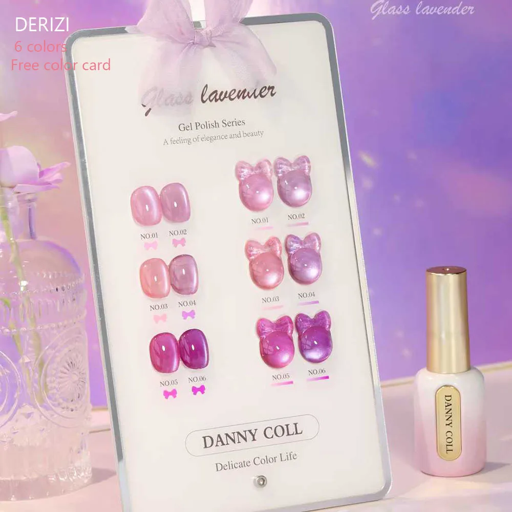 

Purple Crystal Cat Eye Gel Nail Polish Set Magnetic UV Soak Off Gel Varnish Cat Eye Gel With Display Cat's Eye Gel For Nail Art