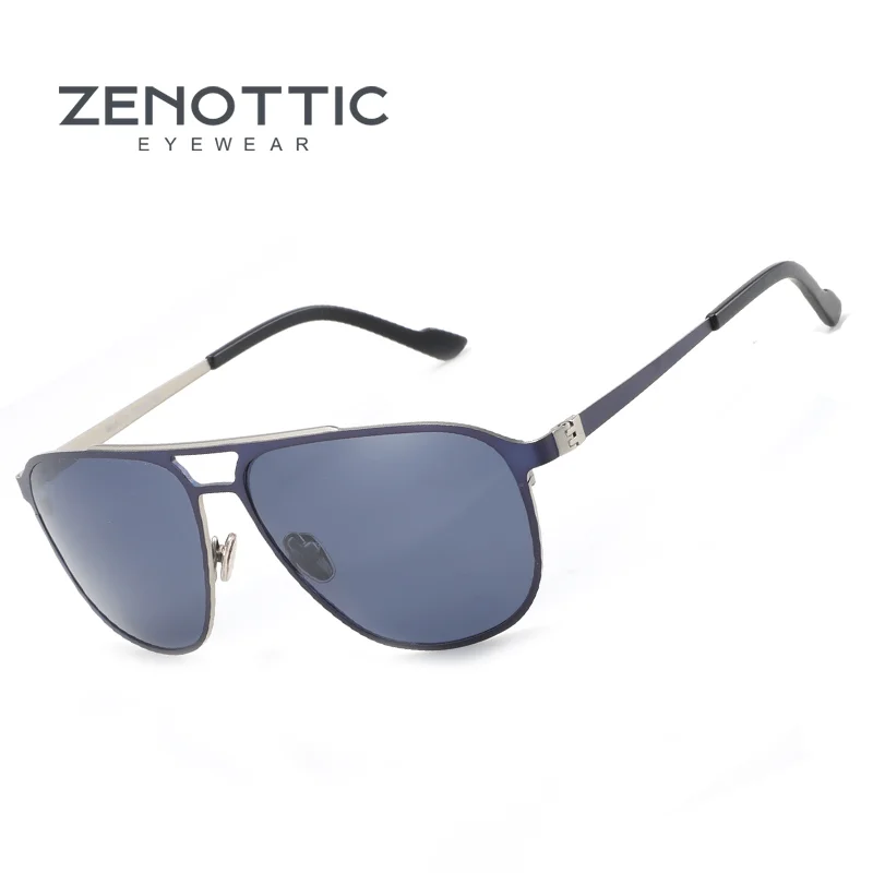 

Мужские поляризационные солнцезащитные очки ZENOTTIC UV400 в металлической оправе, классические мужские солнцезащитные очки в стиле ретро, ​​профессиональные солнцезащитные очки для вождения