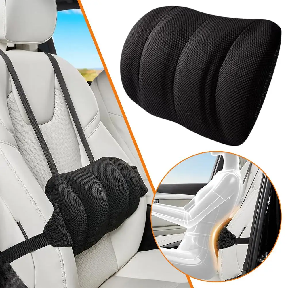 

Car Lumbar Support Cushion Specialized Driving Lumbar Protection Backrest Cushion Memory Cotton Car Lumbar Pillow