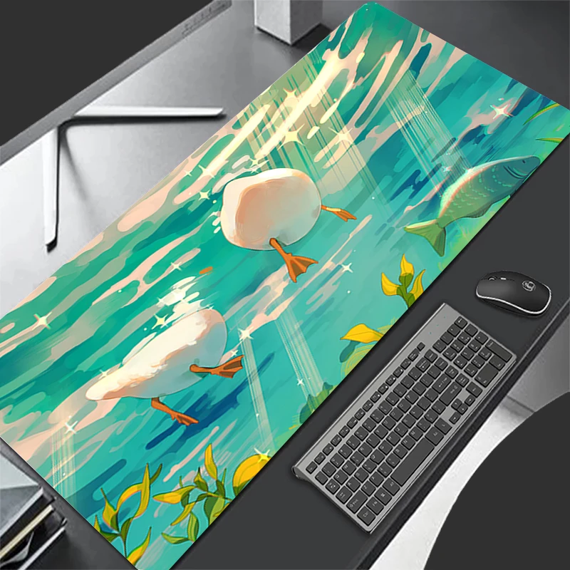Mousepad Pattern Game Pad Rubber Cartoon Anime Mouse Pad Accessories Desk Mat Non Slip Table Mat Duck Gamer Cabinet Keyboard Pad