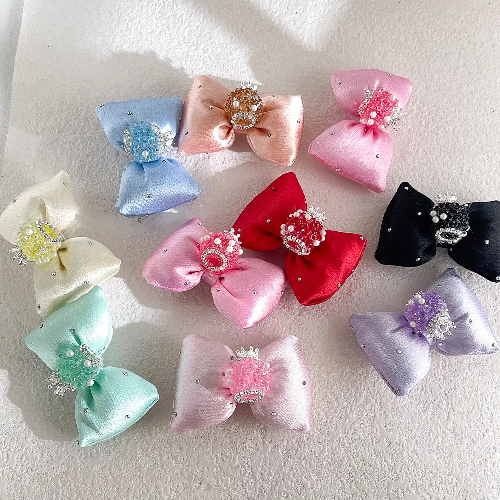 

Бусины Cordial Design 44*60 мм, 40 шт., декоративные, ручной работы, для рукоделия, с эффектом шёлка, в форме банта, фурнитура и компоненты для украшений # 19954