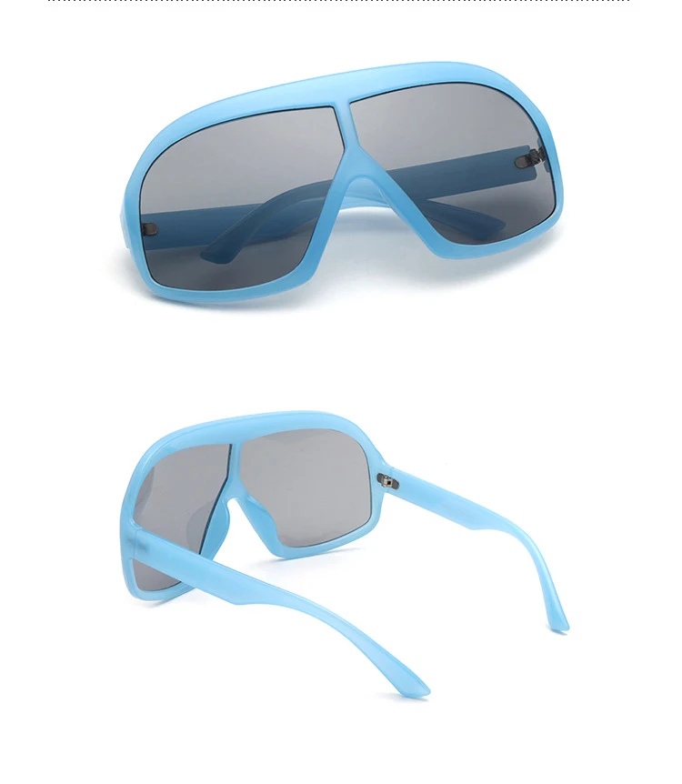 56631 Übergroße Punk-Sonnenbrille für Herren und Damen, modisch, große Größe, UV-Schutz, Reitbrille, Uv400 – Detail 7