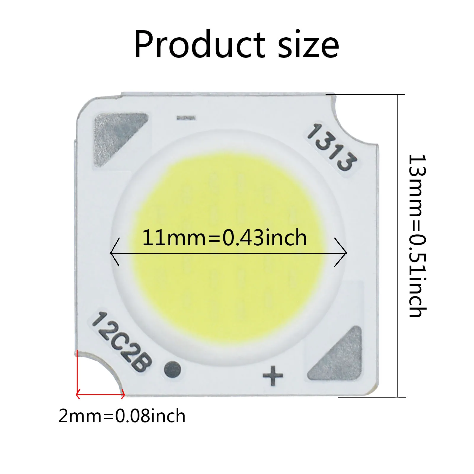 5 pz 3-12 W multicolore Bridgelux Chip CRI = 80 LED COB Diodo Emettitore di Luce 13*13mm LED FAI DA TE Faretto Da Incasso Sorgente Accessori