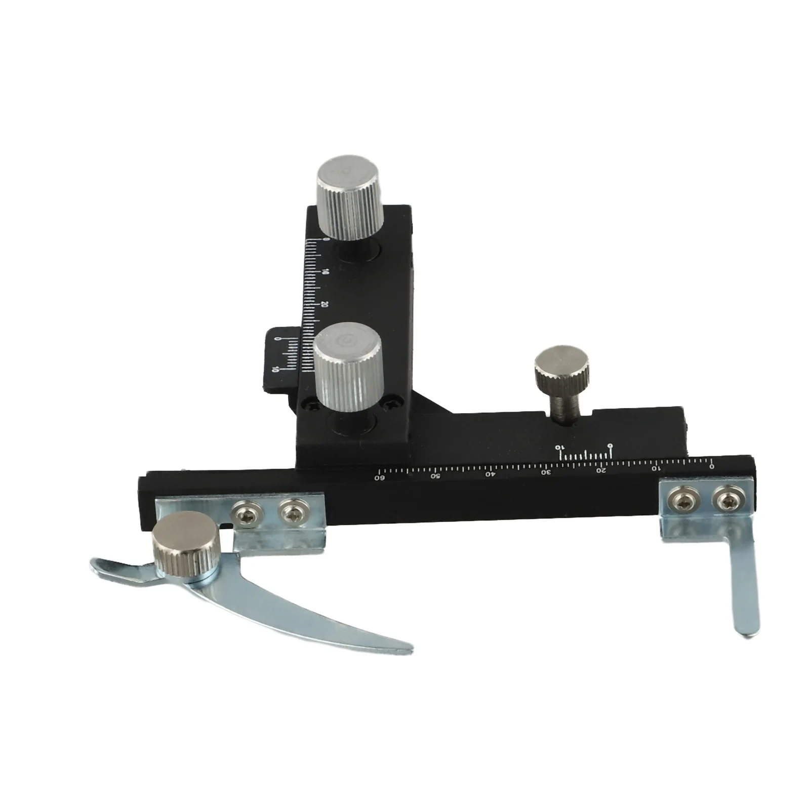 Aluminum Mechanical Slide Gauge Movable Caliper With 0.1mm Accuracy For Microscope For XY Stage Sample Positioning Tool