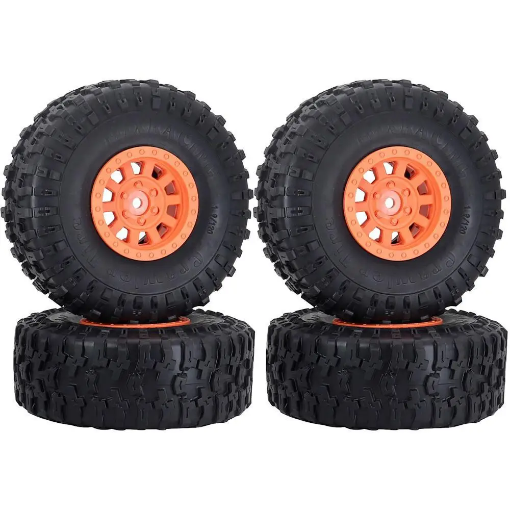 

4 шт. 1,9-дюймовые колесные диски и резиновая шина для 1/10 RC Rock Crawler Axial SCX10 RR10 AX10 Wraith 90048 90018 KM2