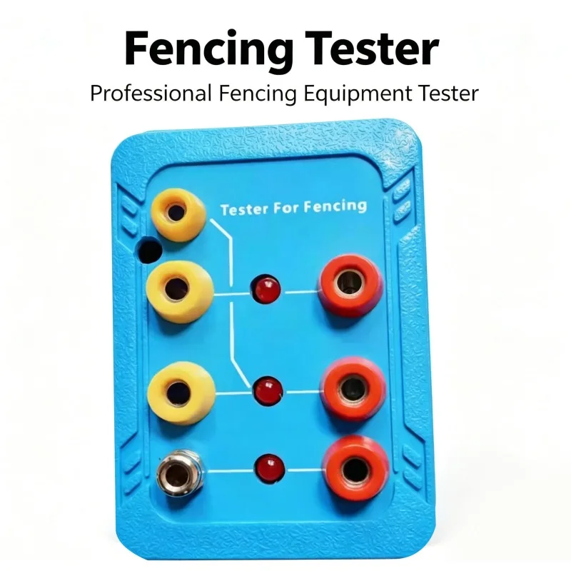 Professional Fencing Tester for Foil Epee Sabre Suit Testing Portable Fencing Equipment Tester for Body Cord Metal Accessory