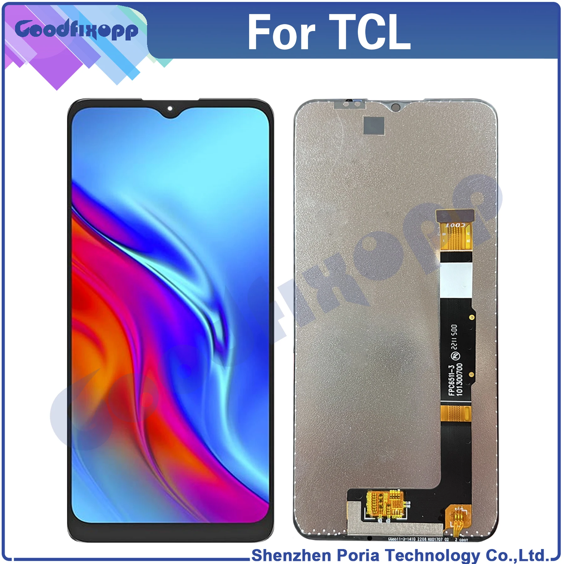 For TCL 20 R 5G T767H 20R 5G LCD Display Touch Screen Digitizer Assembly Replacement