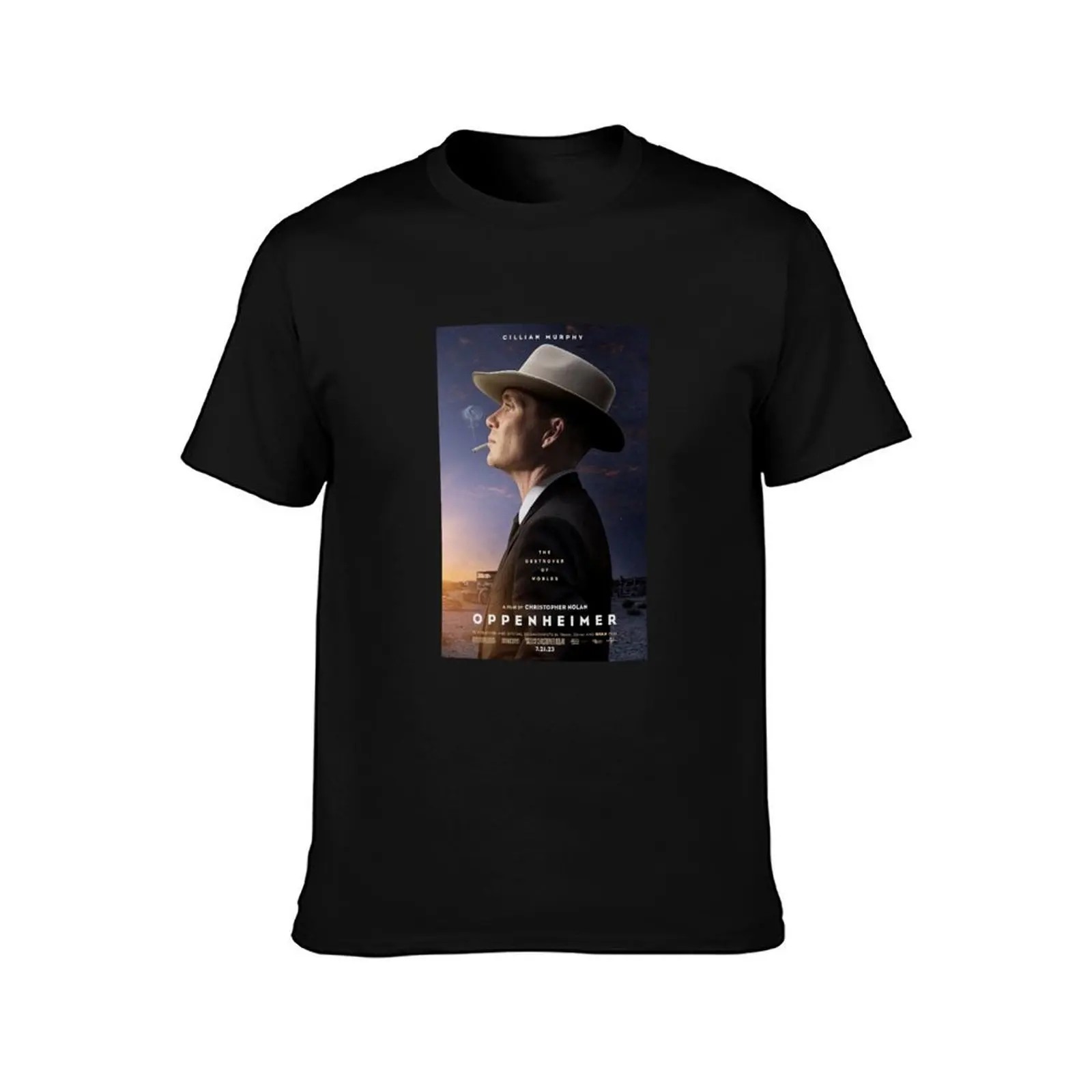 Oppenheimer (2023) by Christopher Nolan T-Shirt Summer Casual Cotton Tee Oversized Streetwear Tops Vintage Graphic Print