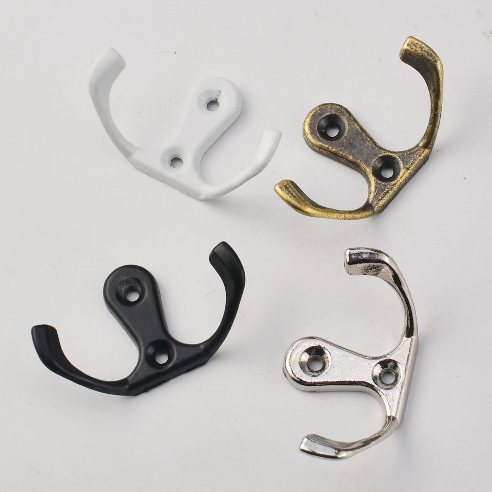Cross-border modern simple cabinet wardrobe hook kitchen bathroom wall hook furniture coat hat double hook accessories