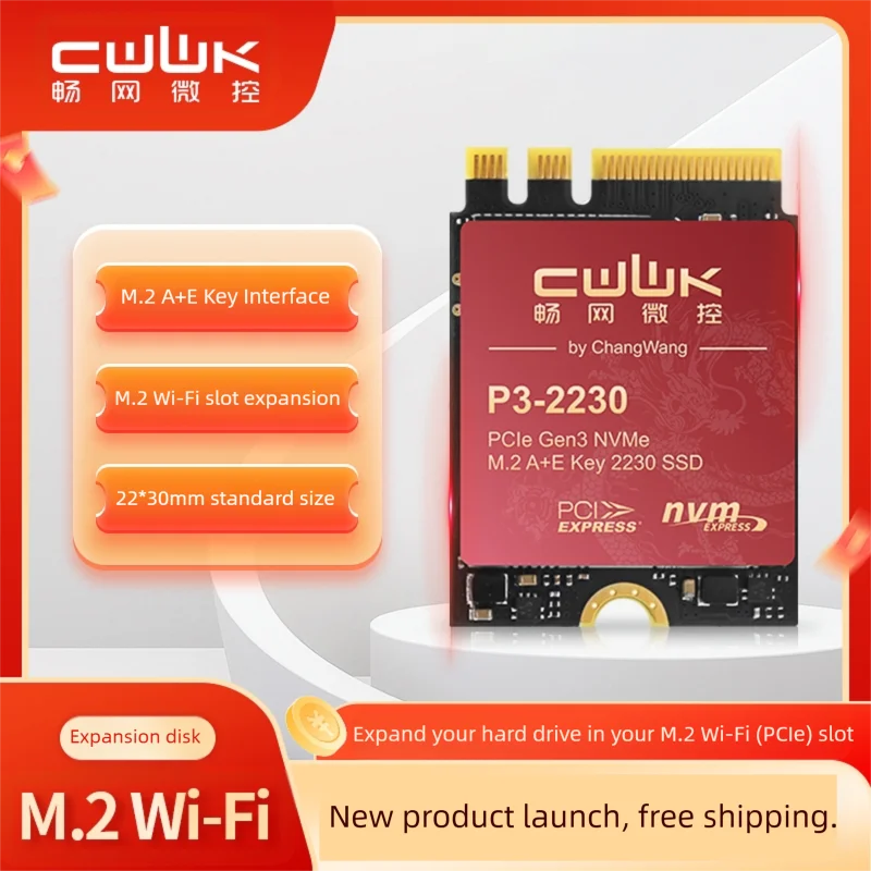CWWK M.2 A+E Key 2230 SSD
