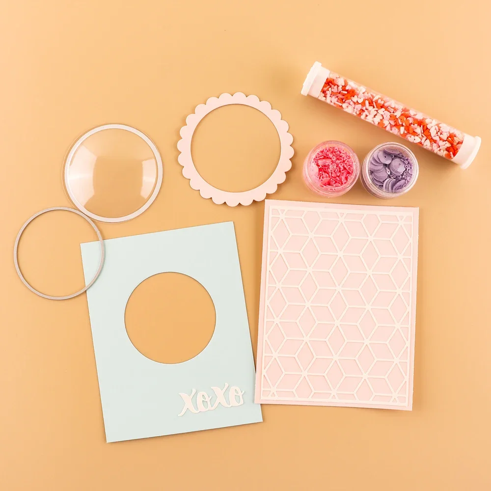 10/20 قطعة قباب شاكر ثلاثية الأبعاد لإضافة الأبعاد إلى بطاقات شاكر أغطية شاكر بلاستيكية منتفخة لوازم سكرابوكينغ