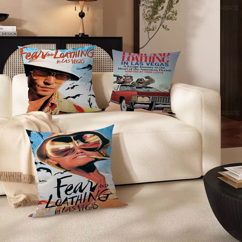 

Film Fear And Loathing In Las Vegas Cushion Cover Car Throw Pillow Case For Sofa Car Christmas Gift 40x40cm 45x45cm