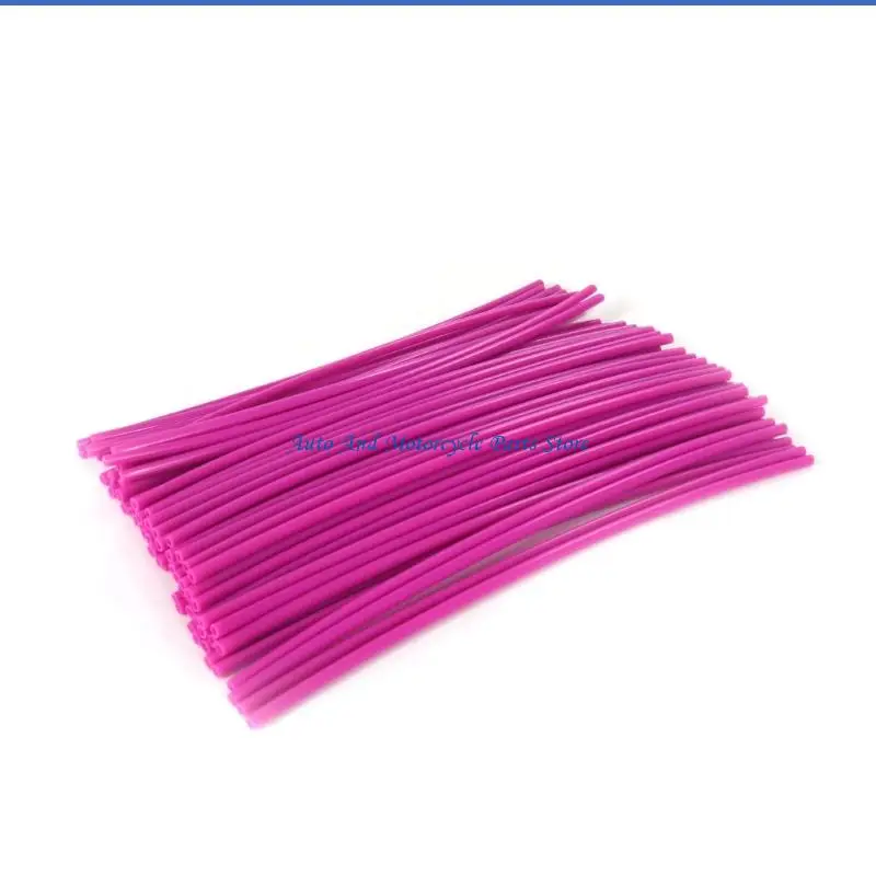 P9FD Colorful Motorcycle Spoke Covers Universal Motorcycle Wheel Rims Protector Wheel Decoration Accessories Enduring