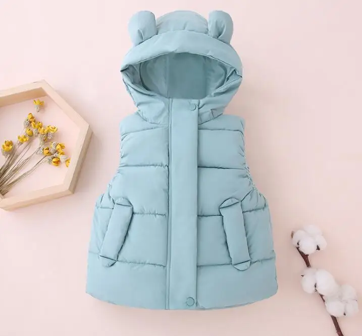 Warm Fur Collar Hooded long down Coats For Kids Outerwear B05