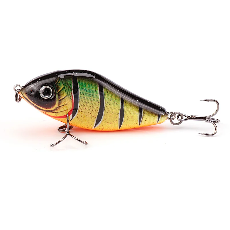 GOBASS Slider Jerkbait 6 cm/8 cm/10 cm Langsam sinkender Moschus Wobbler Pike VIB Harter Köder Kurbelköder Kunststoff Angelköder Pesca Leurre