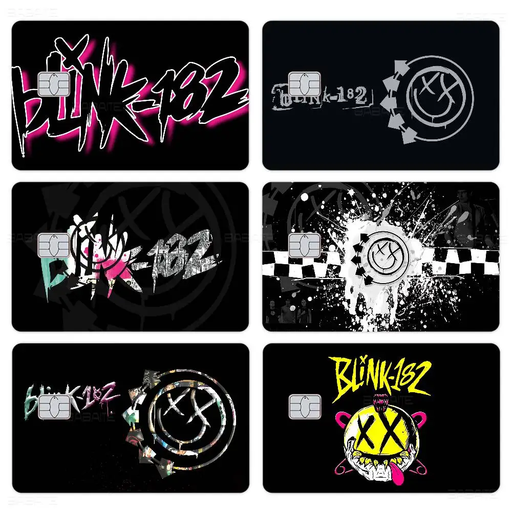 Popular Music Rock B-Blink 182 BAND 100% Hot Sale Amine Credit Debit Bank Card Bus Card Film Skin Sticker