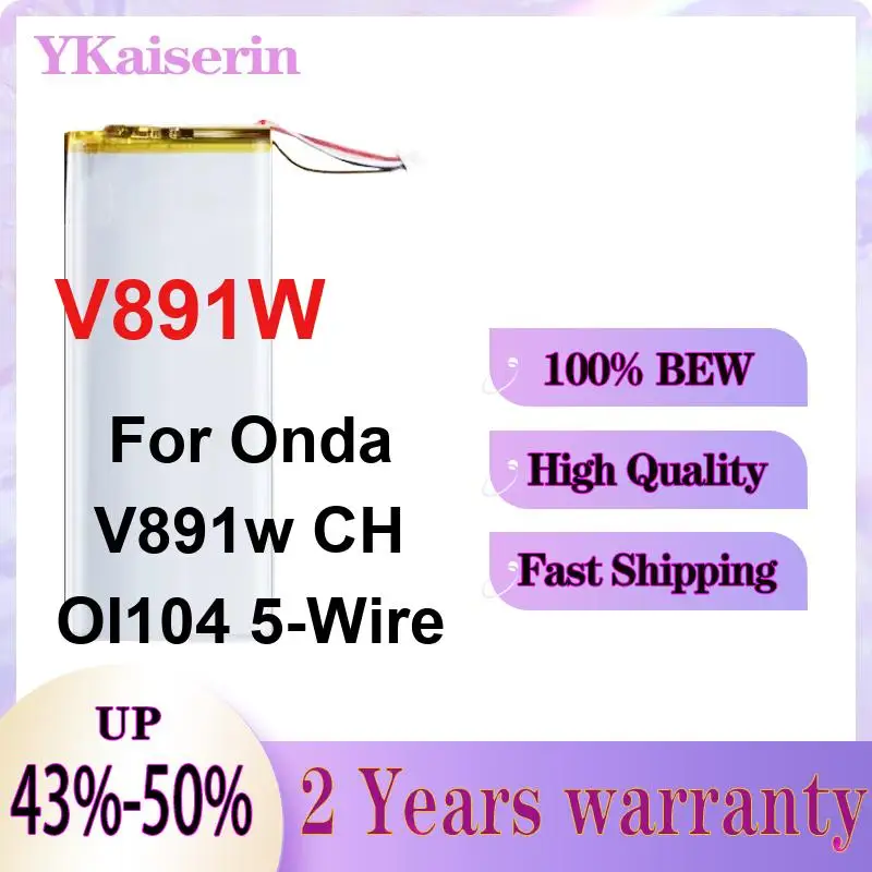 For Onda V891w CH OI104 5-Wire Safe And Reliable Long Lasting 5500mAh Tablet Battery