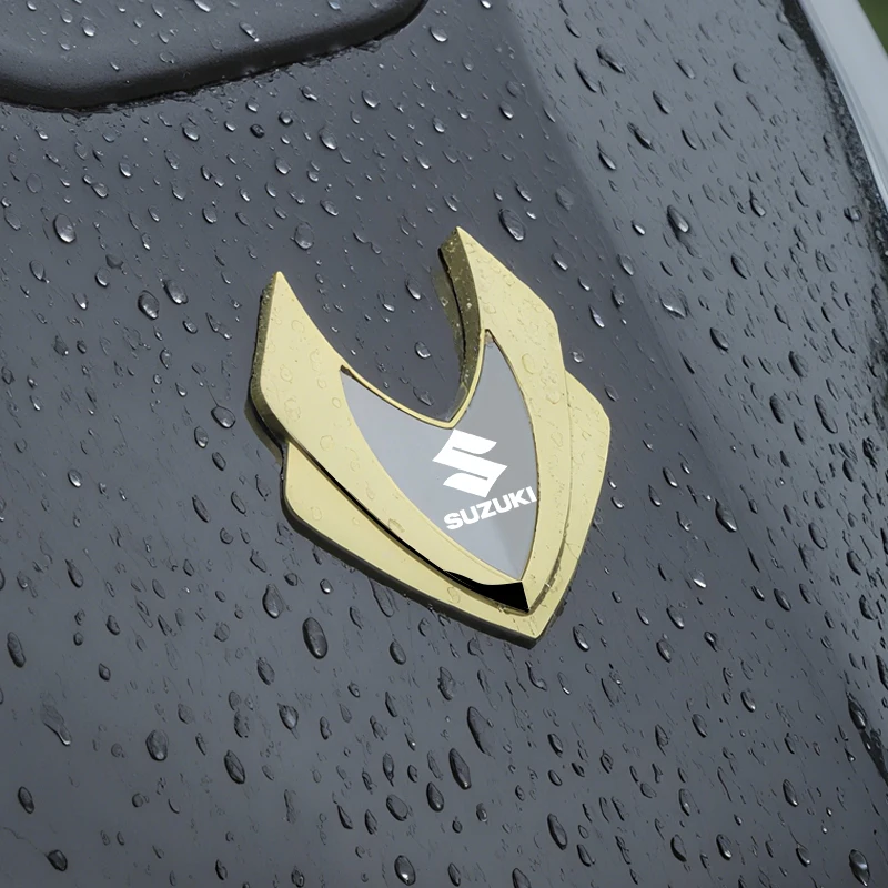 

Car Metal Shield Logo Emblem Side Fender Trunk Badge Sticker For Suzuki Grand Vitara Alto Ciaz Ignis Jimny Exterior Styling Acce