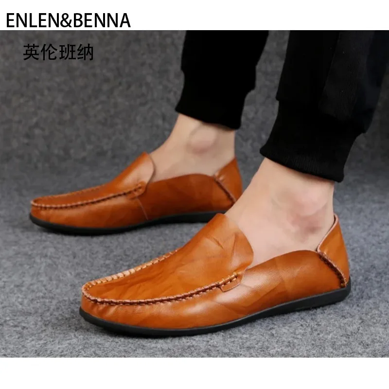 

2025 г., обувь Doudou с ленивой педалью, новая высококачественная мужская повседневная легкая модная уличная мужская обувь