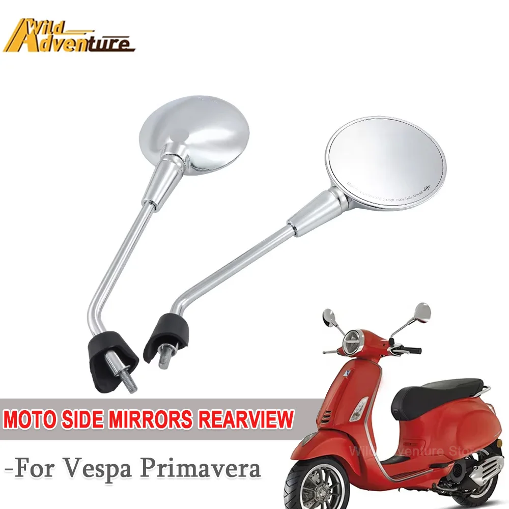 

Motorcycle Side Mirrors Rearview Rear view Mirror For vespa Primavera 4T-3V E2 E4 50 125 150 2T NOABS Side Mirrors Accessories