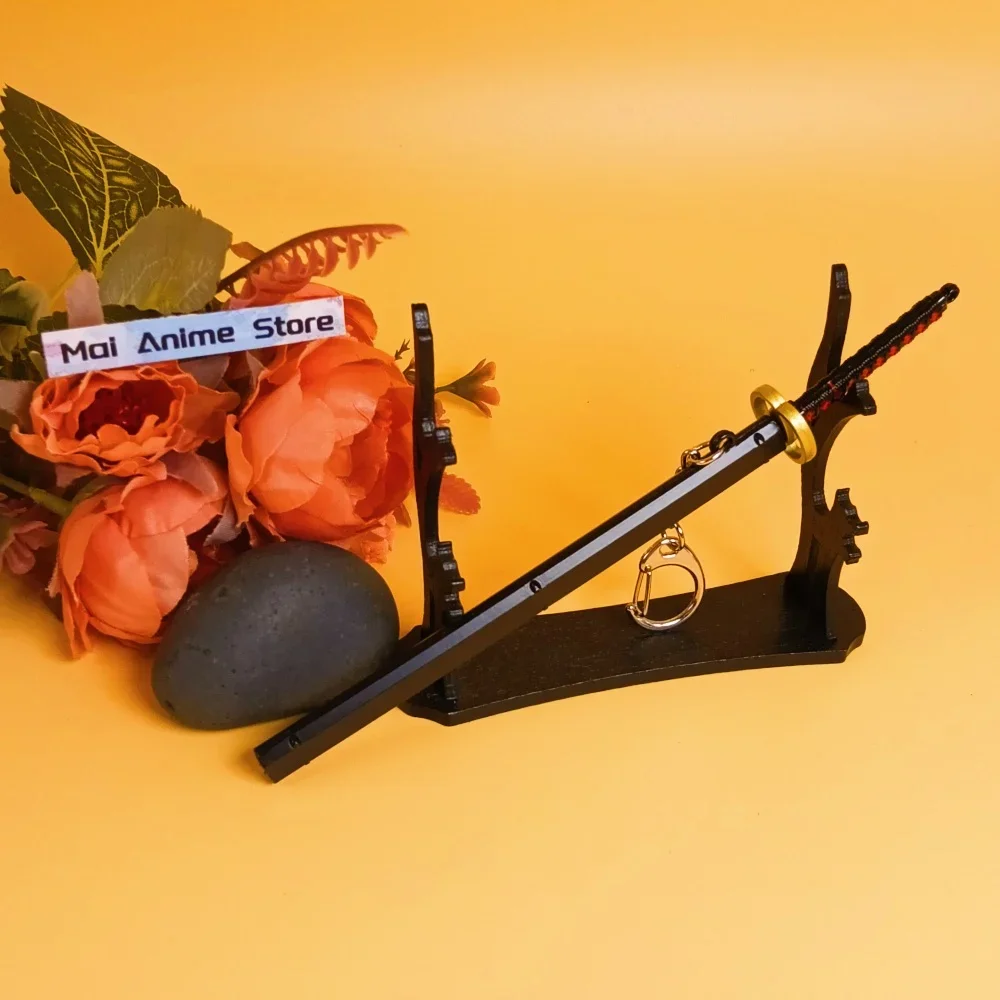 6 بوصة أنيمي شيطان القاتل كاتانا الحجم الحقيقي اليابانية كاتانا الأصلي سيف ساموراي المعادن شينازوجاوا سكين السيف Giyuu لعبة هدية #2