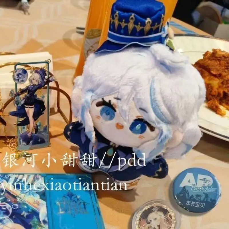 Mihoyo Genshin Impact Furina Soft Plush Filling Doll Bed Decoration Accompanied By Toy Desktop Ornament Boy Girl Christmas Gift