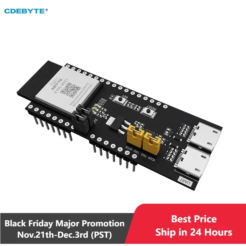 2.4GHz NearLink SLE Module Test Board BS21 Chip Wireless Transmission Cost-Effective 6dBm CDEBYTE E105-BS21-TB