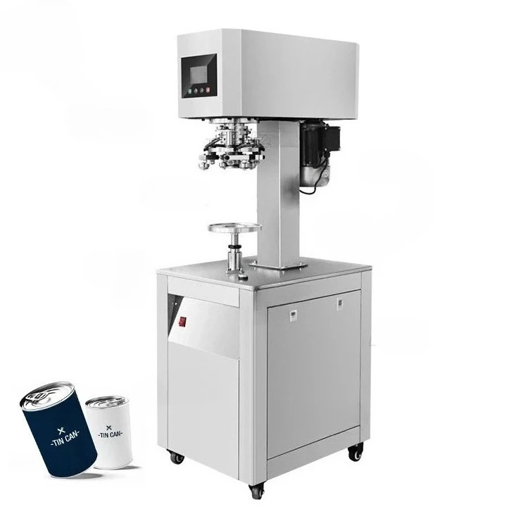 New StyleCommercial Automatic Jar Sealing Machine Intelligent Non-Rotating Can Sealer for Plastic Tinplate Paper Electric Commod