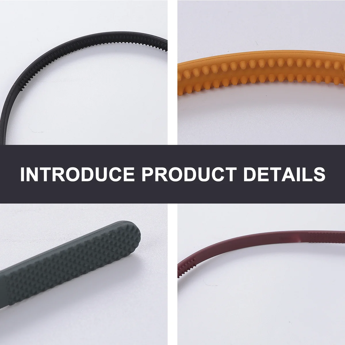 

9pcs Simple Fashion Hair Hoop Women Solid Color Plastic Toothed Headband Non Slip Hair Accessories For Daily Wear Party Travel