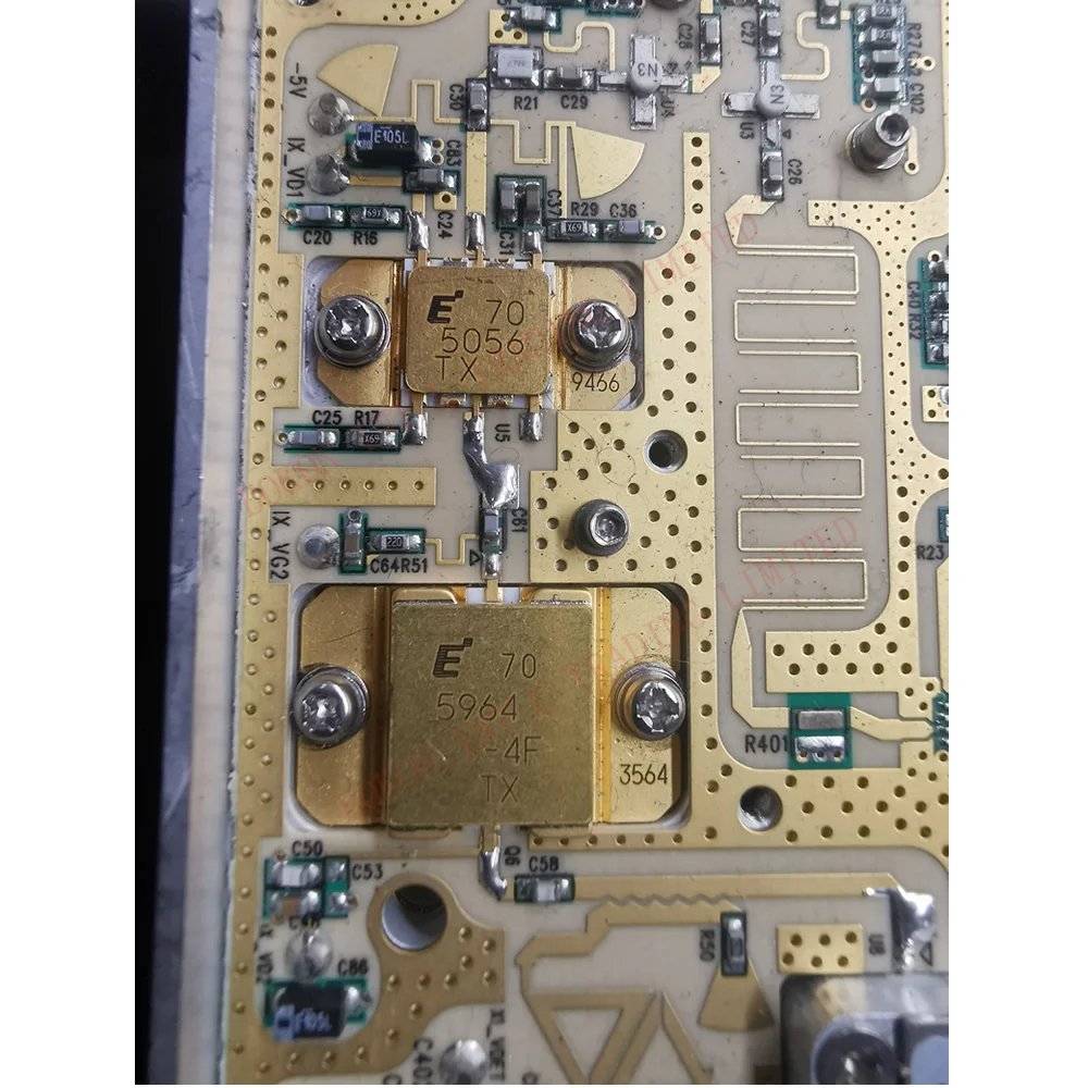 5.9GHz to 6.45GHz microwave RF power amplifier 5964-4F 5900MHz-6450MHz FLM5964-4F FLM5056 power GaAs FET C-Band 5964 5056