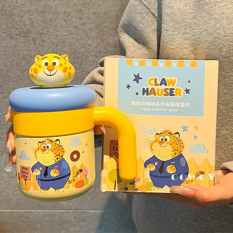 

Термос Disney Zootopia, милый мультяшный термос в стиле каваи, зимняя кружка для теплой воды, кофейная кружка для дома и офиса, креативные подарки