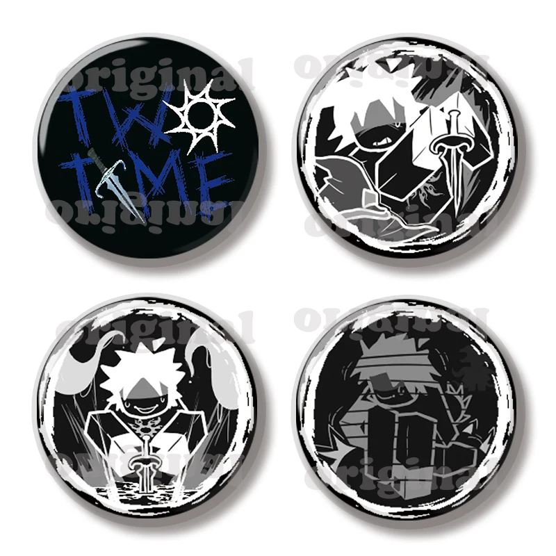 44MM Forsaken Two Time Skills SACRIFICAL RITUAL CROUCH Ability Pin Soft Button Jewelry Creative Badge Cartoon Brooch  Decorate