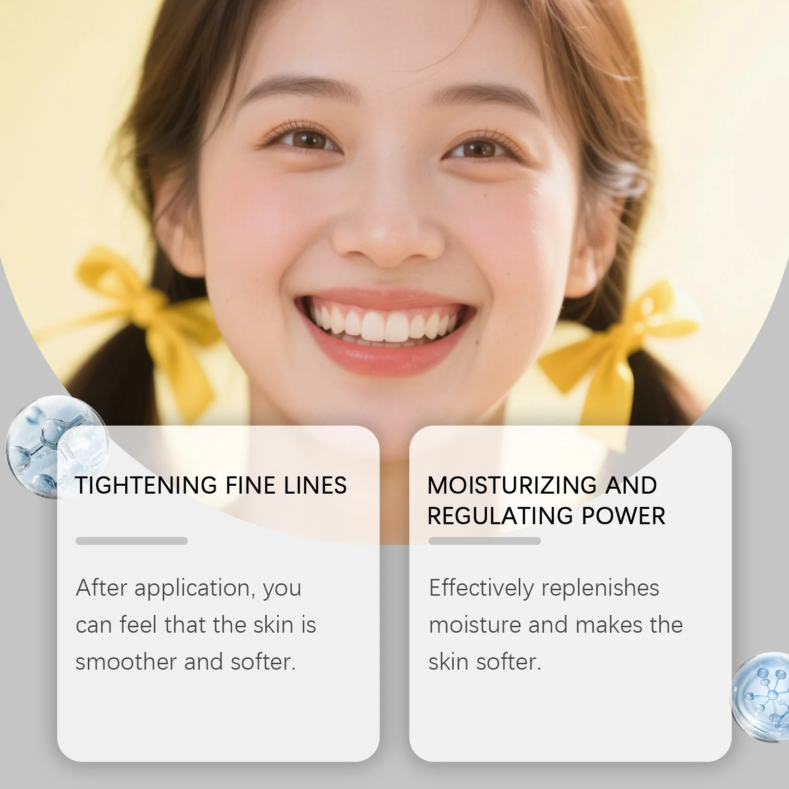 مصل الريتينول - يرطب ويضيء بشرة الوجه بشكل عميق، ويوازن مستويات الزيت والماء، ويقول المسام، ويغذي البشرة