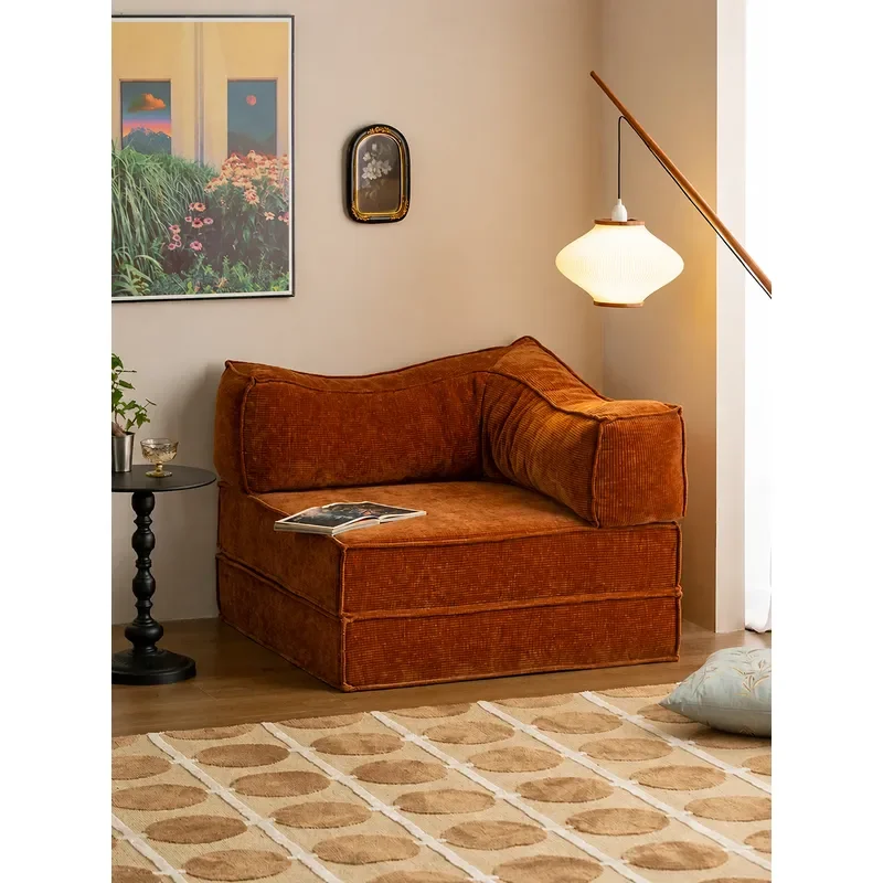 Ikuno Anwu Teddy Sofa Bed Chinese Antique Living Room Module Sofa Sitting Sleeping Dual Purpose Retro Invisible Bed