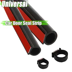 Car Door Seal Strip 2/4/8m Auto Rubber Sealant D Type Noise Insulation Anti-Dust Soundproofing Auto Sealing Strips Accessories