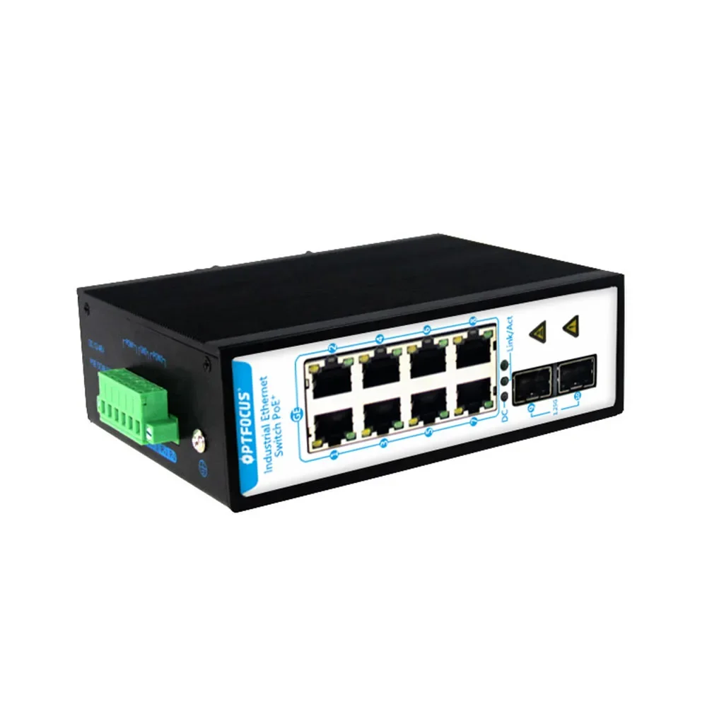 RJ45  industrial network passive poe fiber optic modem router